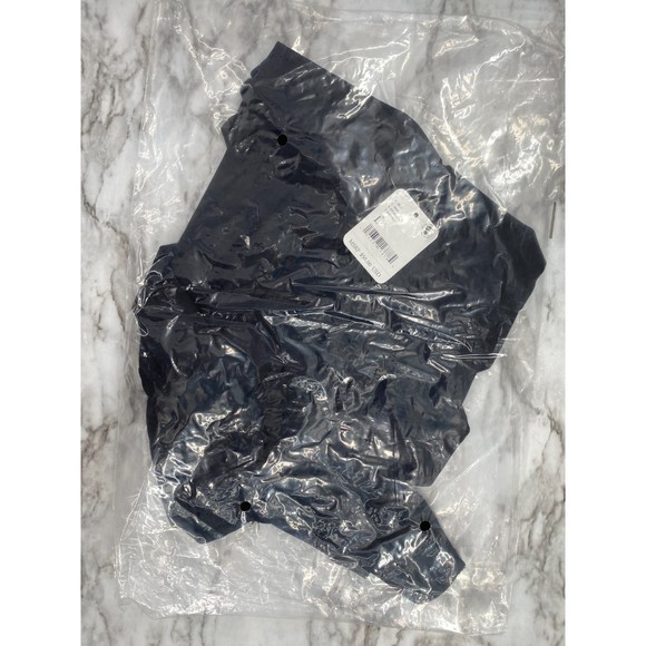 Free People NWT Jessa Bodysuit Cage Back Halter Stretch Thong Black Large New - Picture 11 of 11